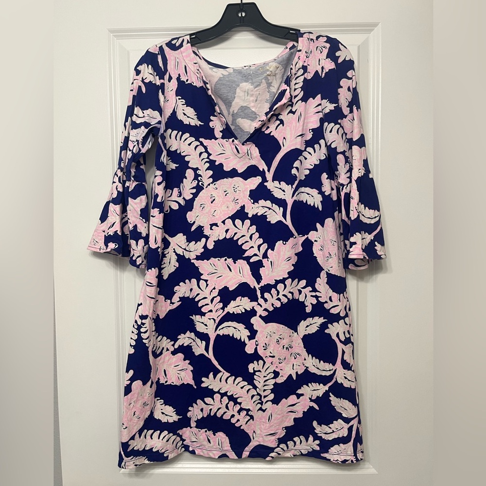 Lilly Pulitzer tosha cotton jersey Bell Sleeve Sundress size small